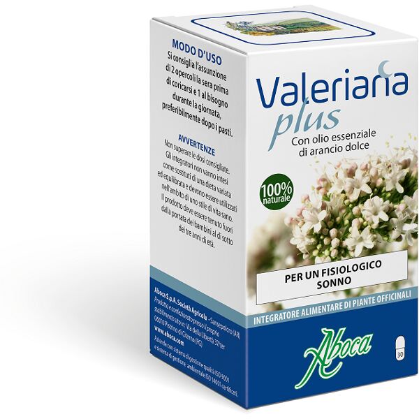 aboca valeriana plus integratore sonno 30 opercoli