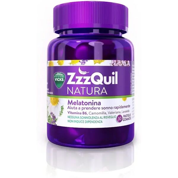 zzzquil natura integratore per dormire 30 pastiglie gommose