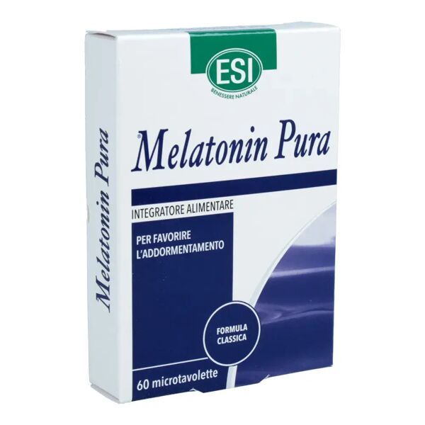 esi melatonin pura integratore sonno 60 microtavolette