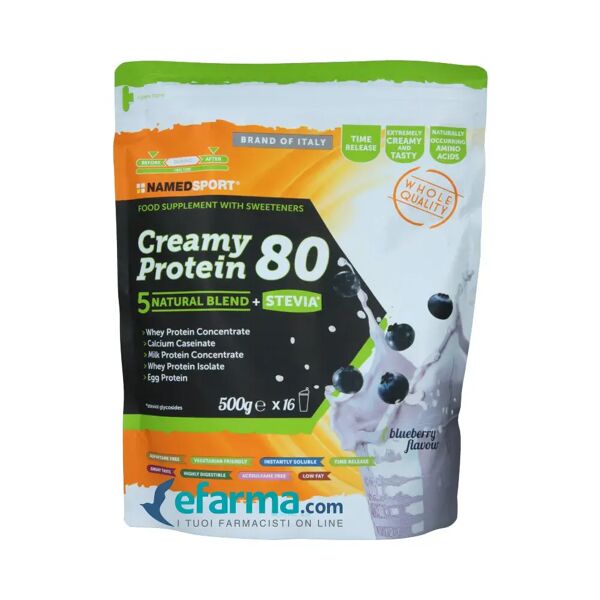 named sport creamy protein 80 blueberry blend proteico 500 g