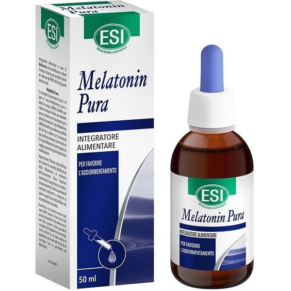 esi melatonin pura gocce integratore sonno tranquillo 50 ml