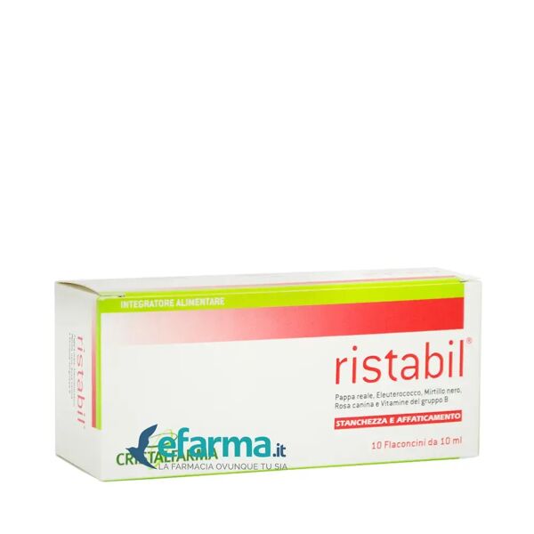 cristalfarma ristabil integratore energizzante 10 flaconcini