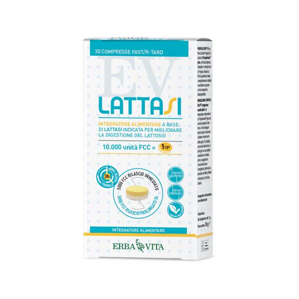 erba vita lattasi integratore intolleranza lattosio 30 compresse