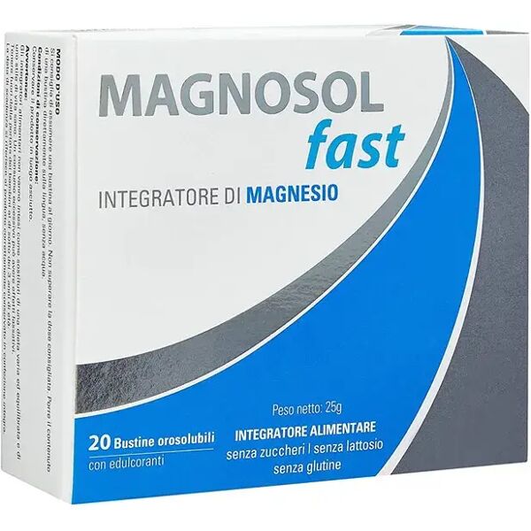 magnosol fast integratore di magnesio 20 bustine orosolubili