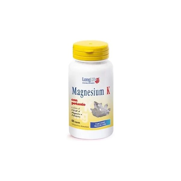 longlife magnesium k integratore magnesio potassio 60 capsule