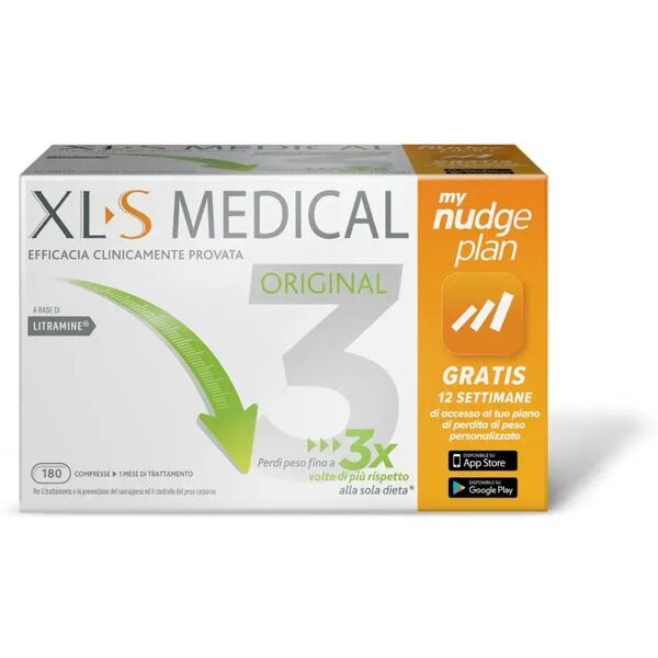 xls xl-s medical integratore dimagrante liposinol - 180 compresse my nudge plan app - piano personalizzato gratuito di perdita ponderale di 12 settimane