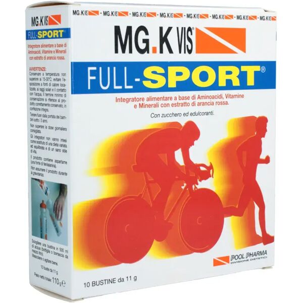 mg-k vis mg.k vis full sport integratore dietetico sportivo 10 bustine