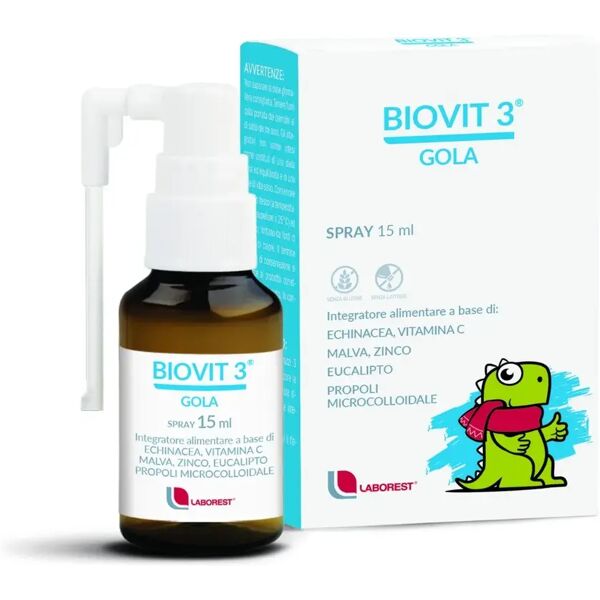 biovit 3 gola spray orale integratore per bambini 15 ml