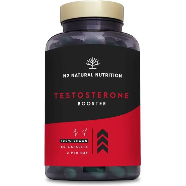 n2 natural nutrition testosterone booster integratore di testosterone 60 capsule vegane