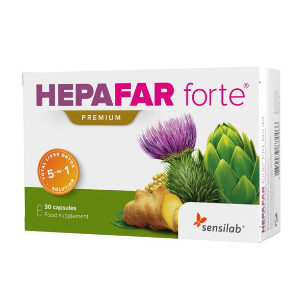 sensilab hepafar forte premium integratore disintossicante per fegato 30 capsule