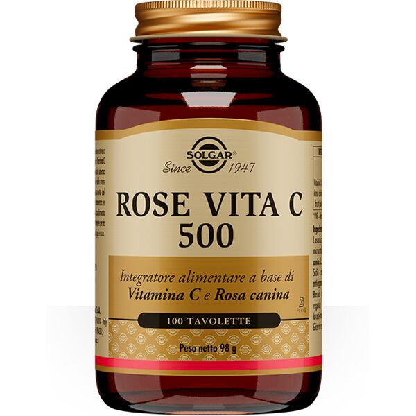 solgar rose vita c 500 integratore vitamina c 100 tavolette