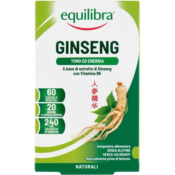 equilibra ginseng integratore energia fisica e mentale 60 capsule vegetali