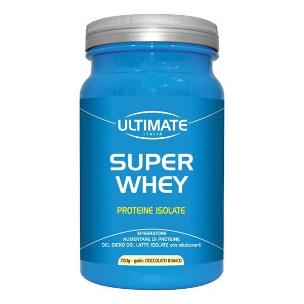 ultimate italia super whey integratore proteine purissime cioccolato bianco 700 g