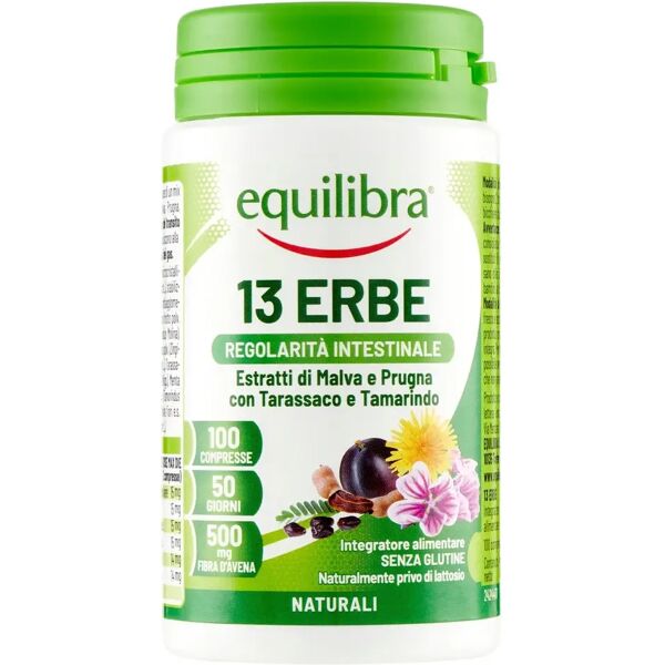 equilibra 13 erbe con fibra integratore transito intestinale 100 compresse