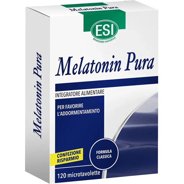 esi melatonin pura integratore sonno 120 microtavolette