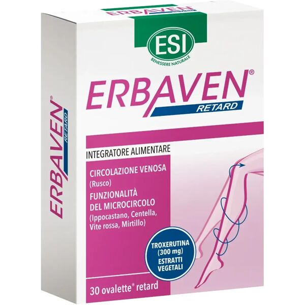 esi erbaven retard integratore gambe pesanti 30 ovalette