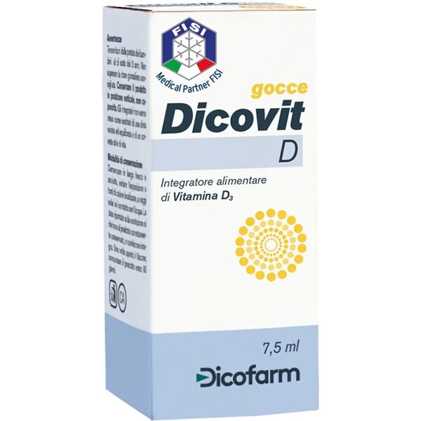 dicofarm dicovit d integratore vitamina d3 bambino gocce 7,5 ml