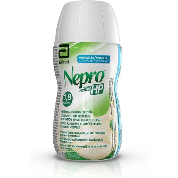 nepro hp alimento a fini medici speciali ad alta densità calorica e proteica per insufficienza renale vaniglia 220 ml