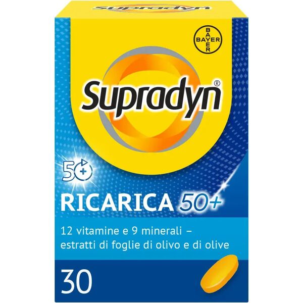 supradyn ricarica 50+ integratore vitamine e minerali con antiossidanti 30 compresse