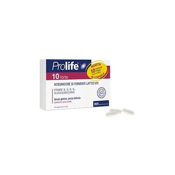 prolife 10 forte integratore fermenti lattici vivi 20 capsule vegetali