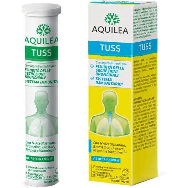 aquilea tuss integratore sistema immunitario 15 compresse effervescenti