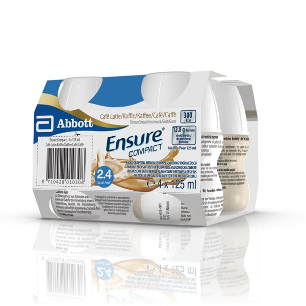 ensure compact alimento a fini medici speciali ipercalorico e proteico caffè 4x125ml