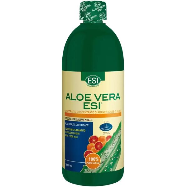 esi aloe vera puro succo arancia rossa integratore depurativo 1000 ml