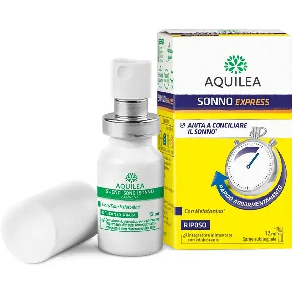 aquilea sonno express integratore per il riposo spray 12 ml