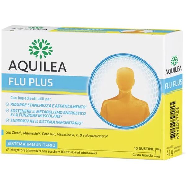 aquilea flu plus integratore sistema immunitario 10 bustine