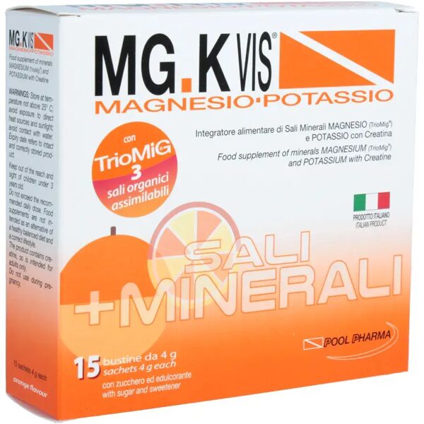 mg-k vis mg.k vis magnesio potassio arancia integratore sali minerali 15 bustine