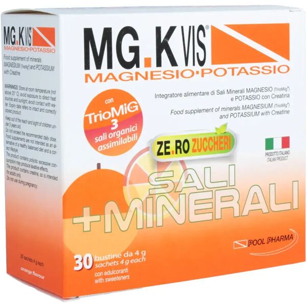 mg-k vis mg.k vis magnesio potassio arancia zero zuccheri integratore sali minerali 30 bustine