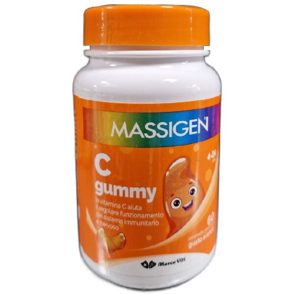 massigen c gummy integratore di vitamina c per bambini 60 caramelle