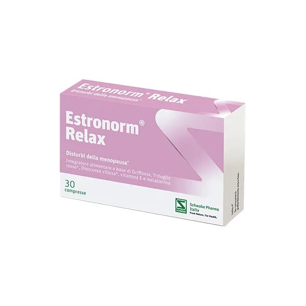 schwabe pharma italia estronorm relax integratore per disturbi della menopausa 30 compresse