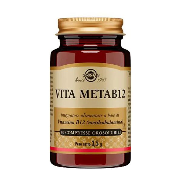 solgar vita meta b12 integratore vitaminico 30 compresse orosolubili