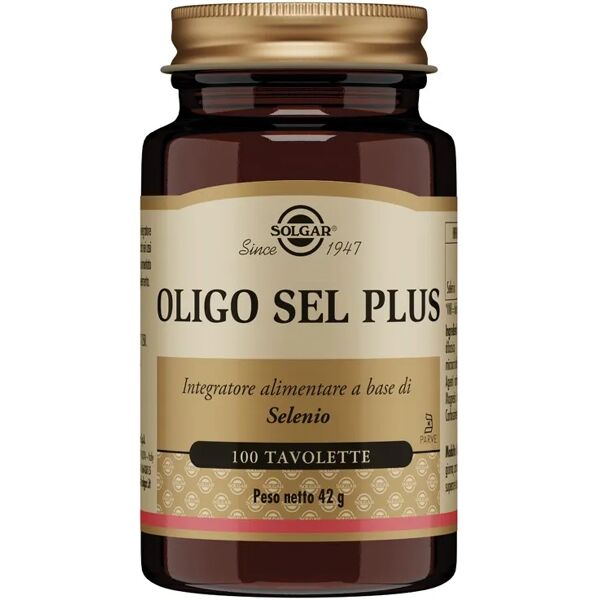 solgar oligo sel plus integratore di selenio 100 tavolette