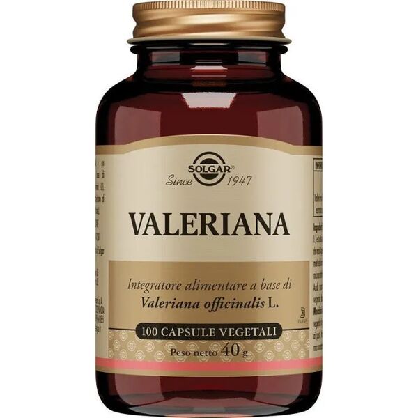 solgar valeriana integratore rilassante 100 capsule vegetali