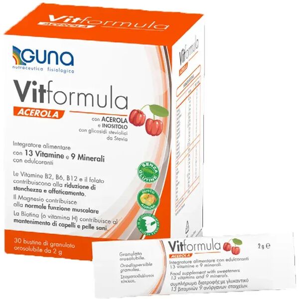 guna vitformula acerola integratore di vitamine e minerali 30 stick