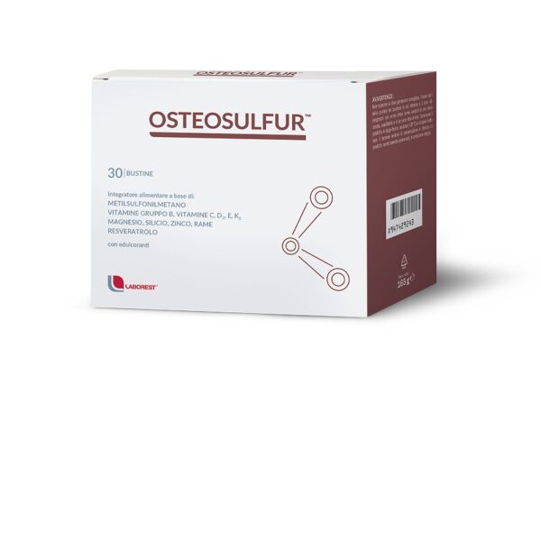 laborest osteosulfur integratore alimentare per il mantenimento delle ossa sane 30 bustine