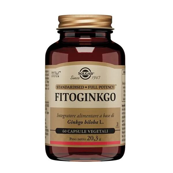 solgar fitoginkgo integratore antiossidante 60 capsule vegetali
