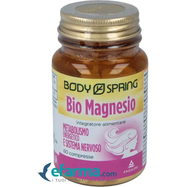 body spring bio magnesio integratore metabolismo energetico e sistema nervoso 60 compresse