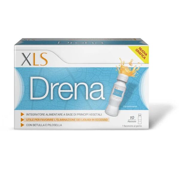 xls xl-s beauty drena integratore drenante depurativo 10 flaconcini