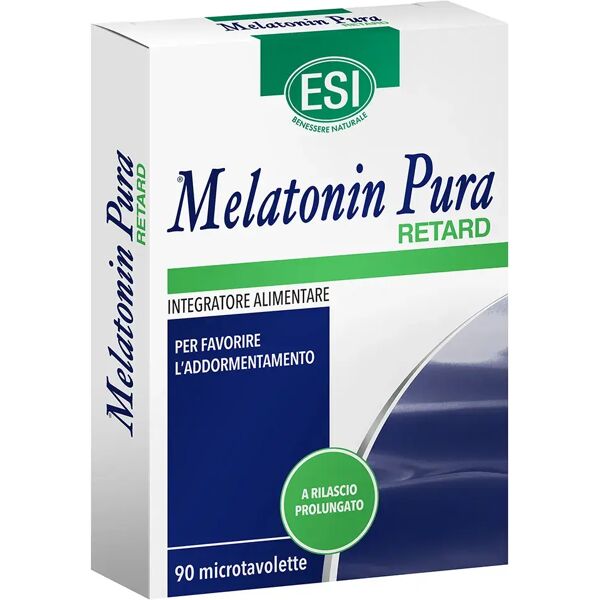 esi melatonin pura retard integratore per il sonno 90 microtavolette