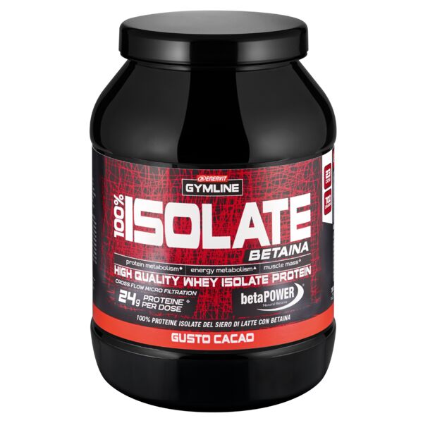 enervit gymline muscle 100% whey protein isolate cacao integratore proteico 900 g