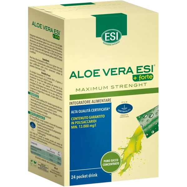 esi aloe vera succo + forte integratore depurativo 24 pocket drink