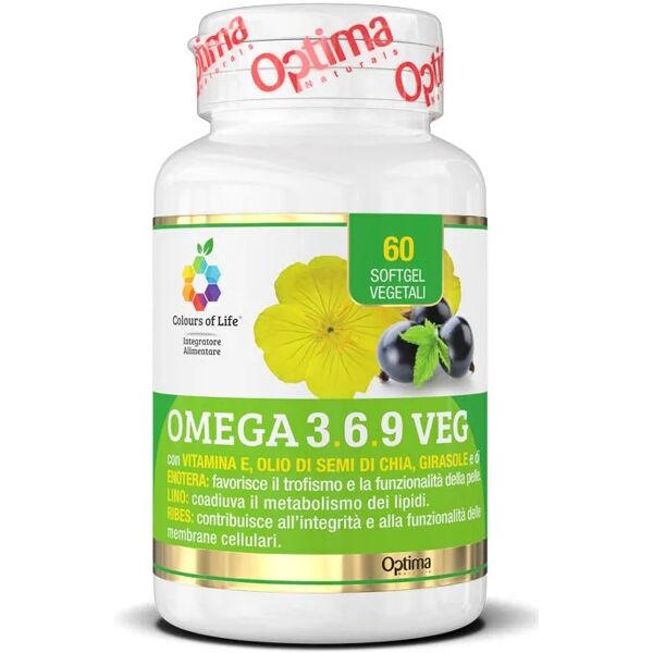 colours of life optima naturals omega 3.6.9 veg integratore 60 softgel