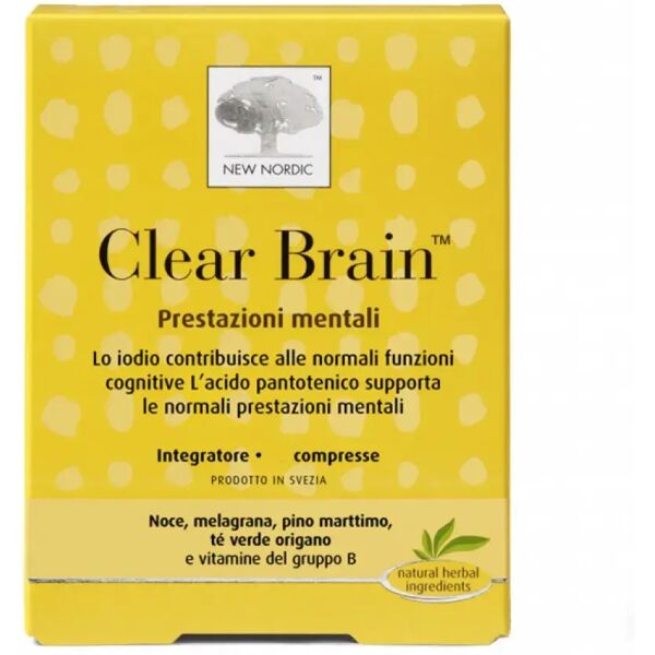 new nordic clear brain integratore sistema nervoso 120 compresse