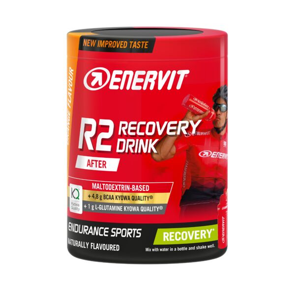 enervit r2 recovery drink integratore per sportivi gusto arancia barattolo 400 gr