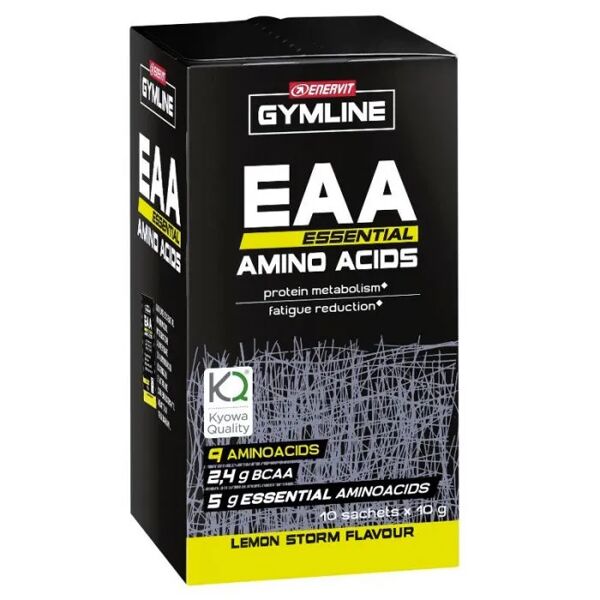enervit gymline eaa essential amino acids integratore di aminoacidi per sportivi astuccio da 10 buste limone