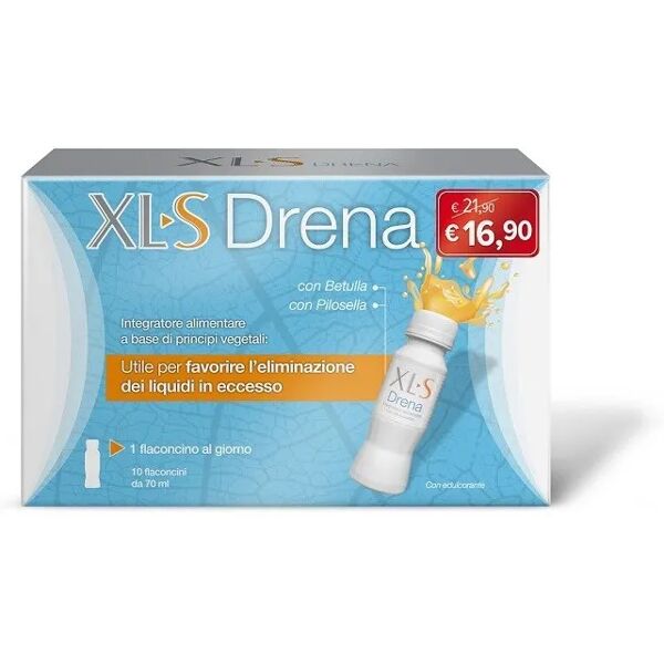 xls xl-s drena integratore drenante depurativo 10 flaconcini promo