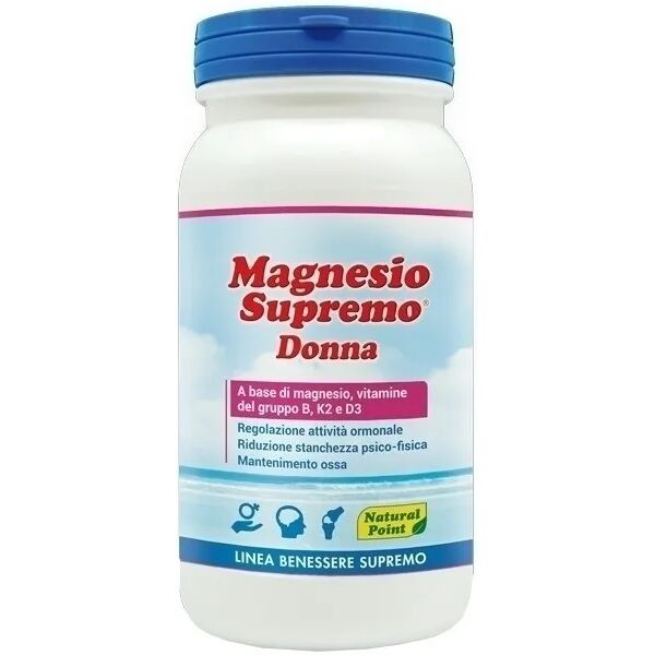 natural point magnesio supremo donna integratore di magnesio e vitamine 150 g